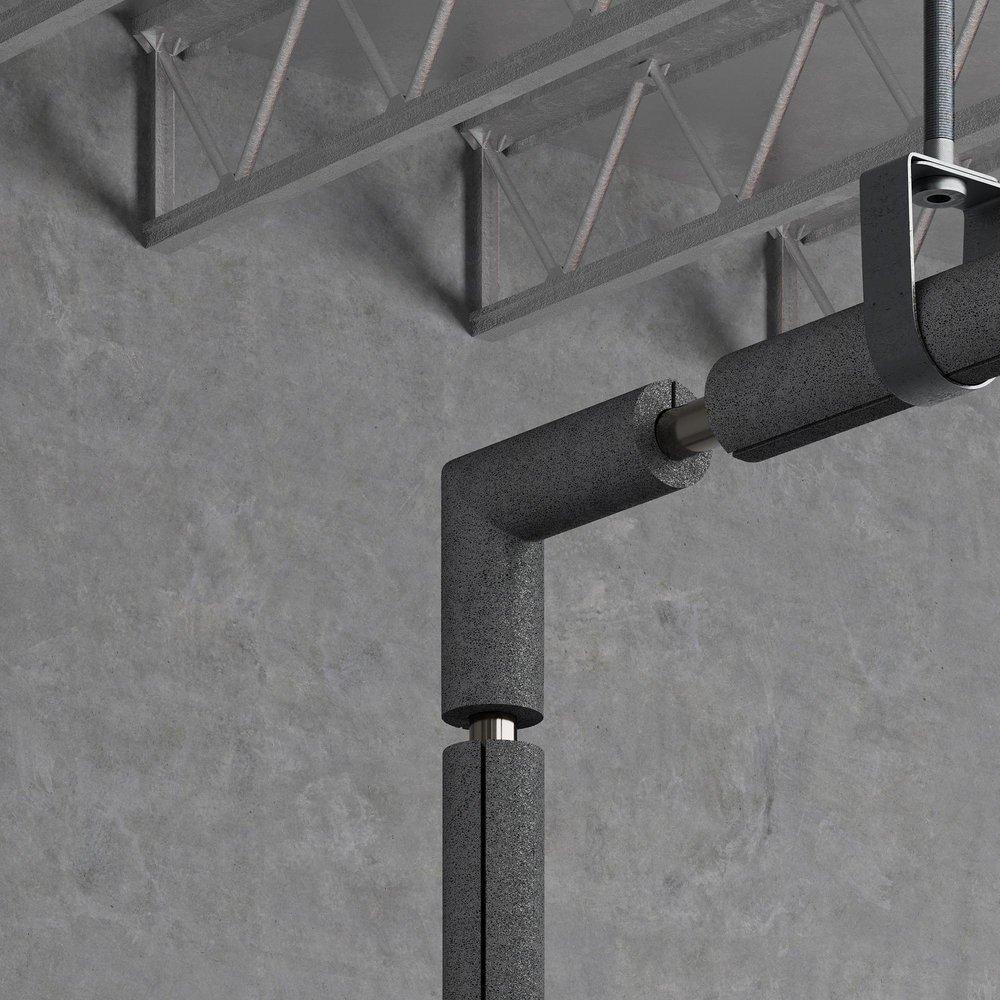 Jones Stephens Black Polyethylene Elbow in Black 