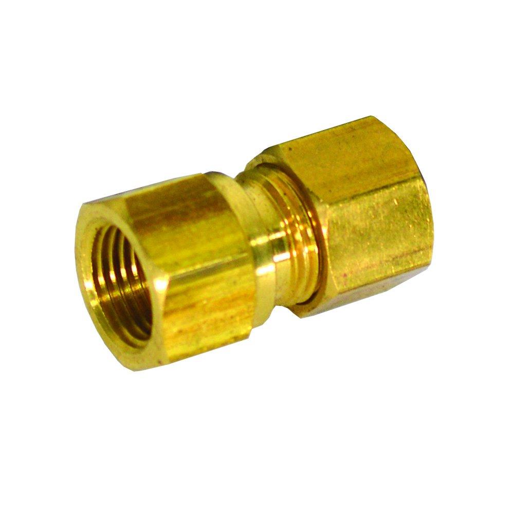 (66-46) 1/4 OD X 3/8 FIP COMP CONNECTOR - LEAD FREE 