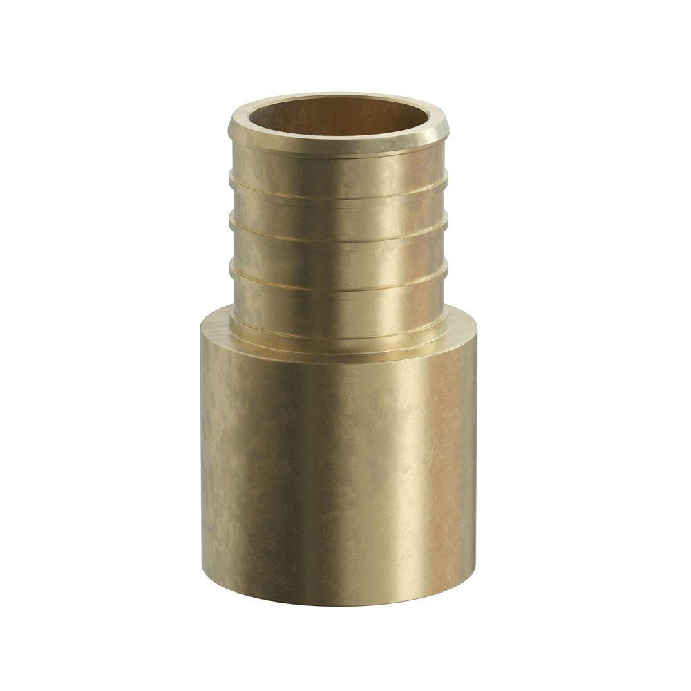 Jones Stephens Brass Brass PEX Crimp x MPT Adapter 