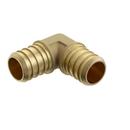 3/4 in. Brass PEX Crimp 90° Elbow