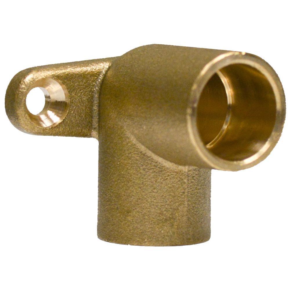 Jones Stephens Female Sweat 90 Degree Cast Brass Drop Ear Elbow 