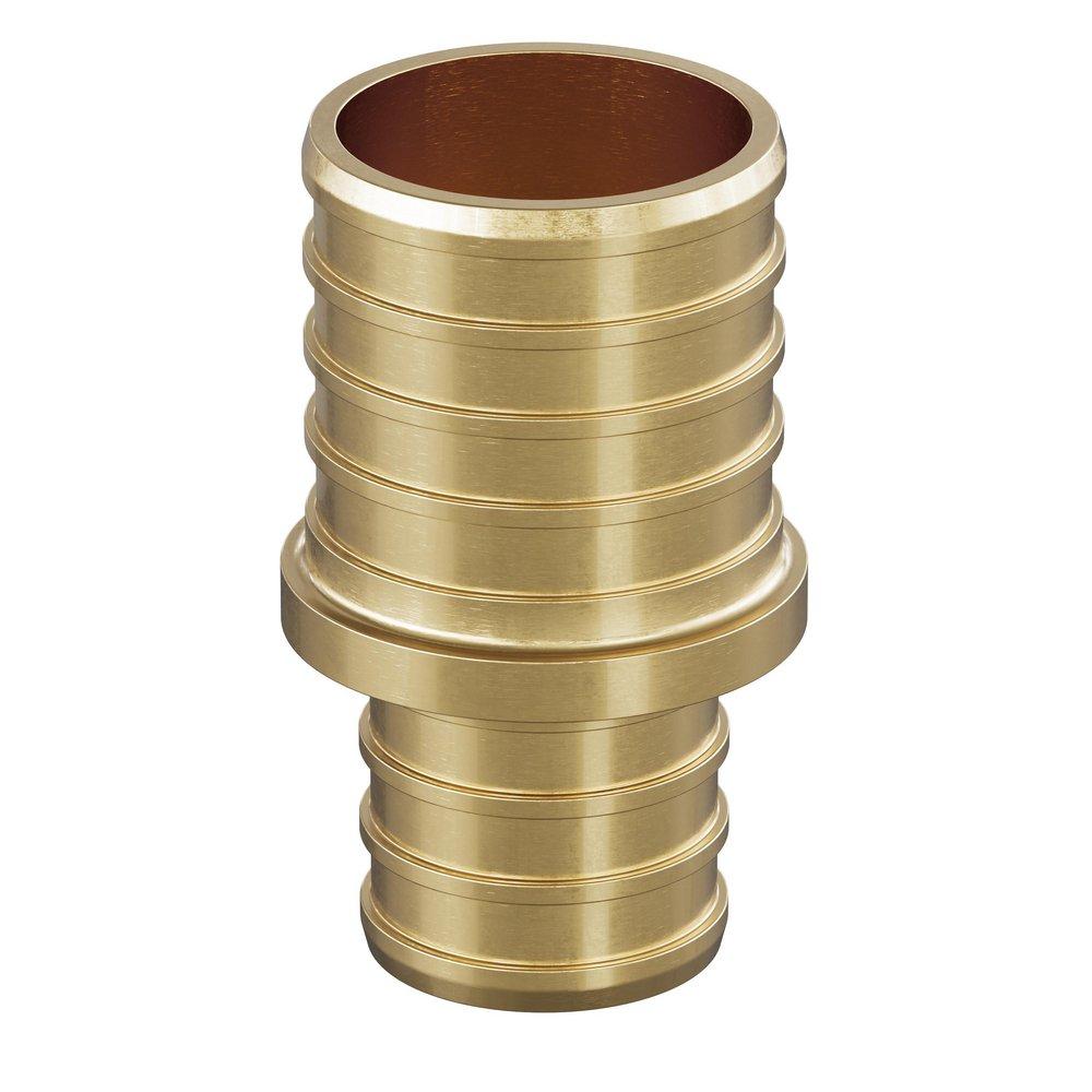 Jones Stephens Brass Brass PEX Crimp Coupling 