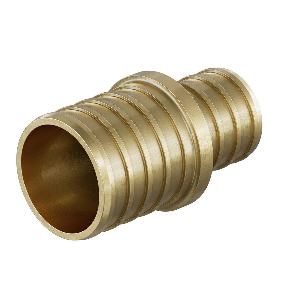 Jones Stephens Brass Brass PEX Crimp Coupling 