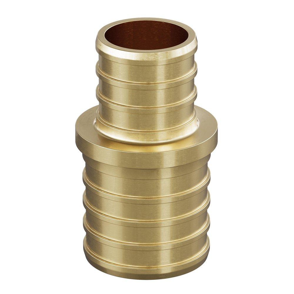 Jones Stephens Brass Brass PEX Crimp Coupling 