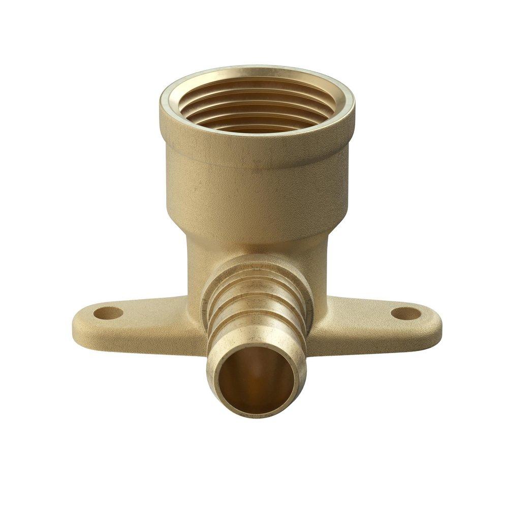 1/2 in. Brass PEX Crimp x FIP 90° Drop Ear Elbow 
