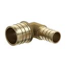 3/4 x 1/2 in. Brass PEX Crimp 90° Elbow