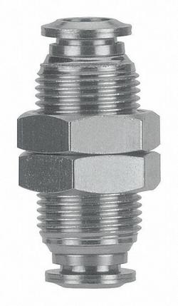 1/2 in. Steel Male Connector in Silver