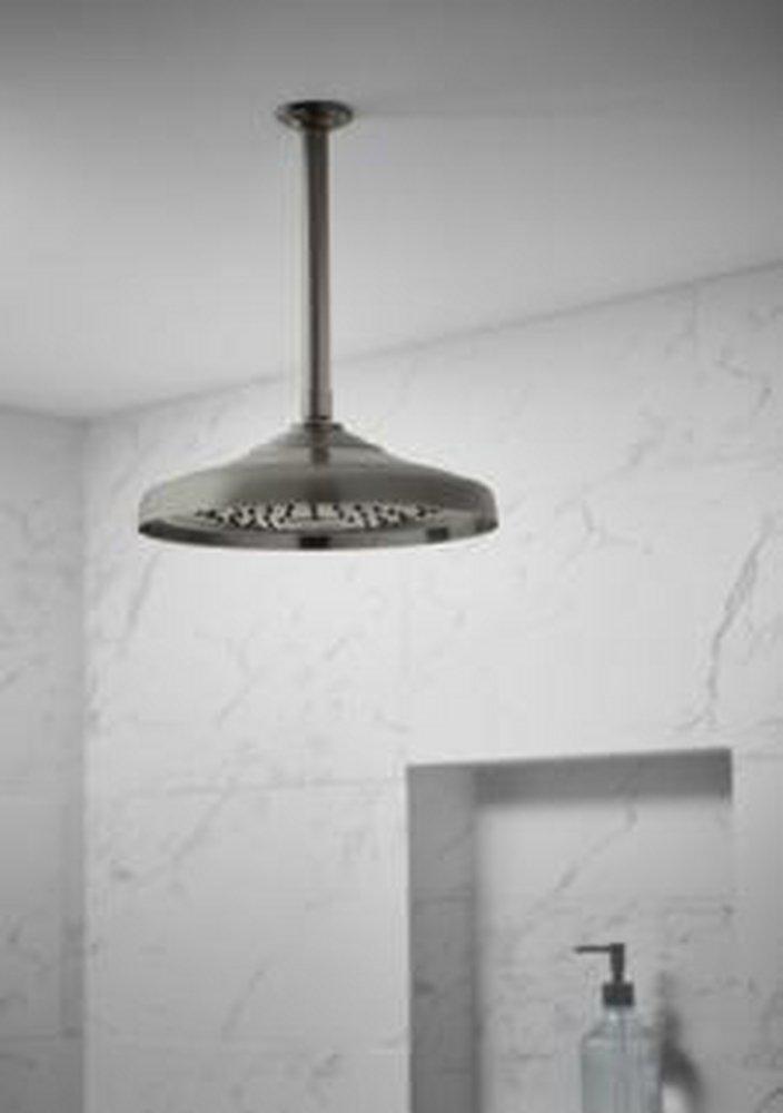 Brizo Luxe Steel 1/2 x 10 x 2-3/8 in. NPT Shower Arm and Flange 