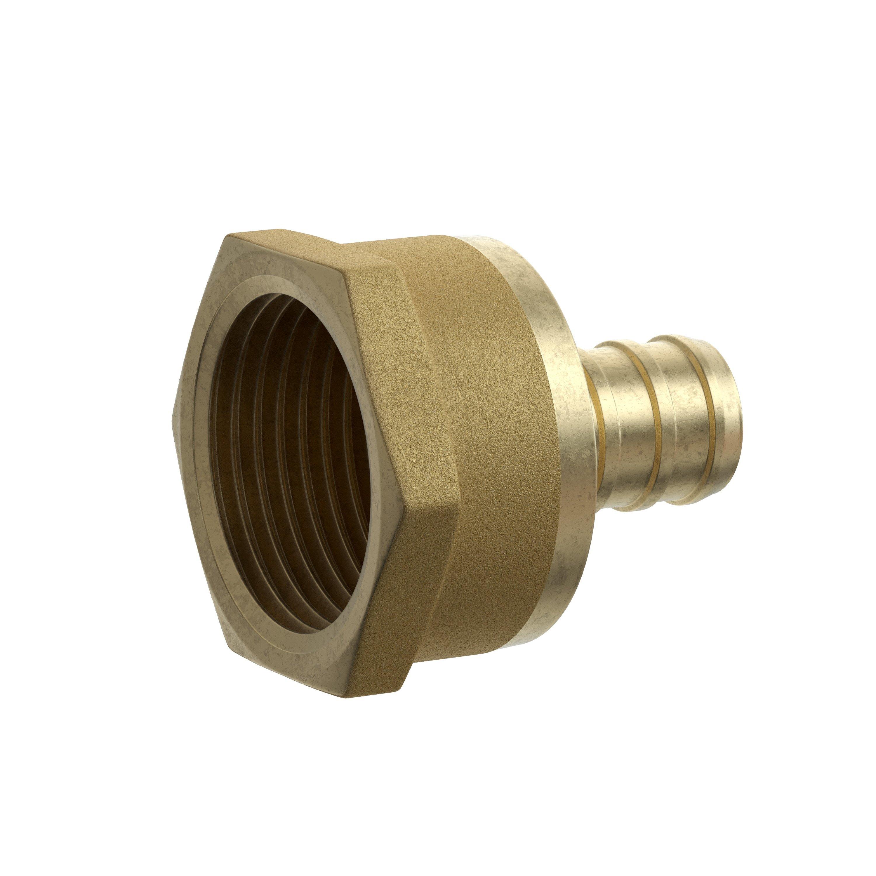 Jones Stephens Brass PEX x FIP Brass Adapter 