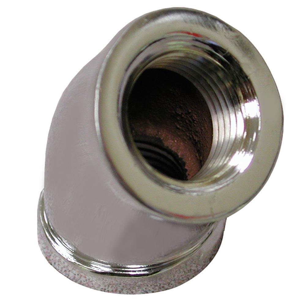 Jones Stephens Chrome Plated Nominal Chrome Plated Bronze 45 Degree Elbow 