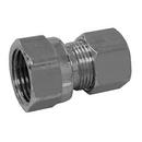 1/2 in. x 1/2 in. Chrome Plated Compression x Female Connector, Lead-Free 