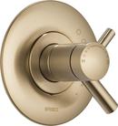 Single Handle Thermostatic Valve Trim in Luxe Gold