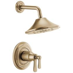 Single Handle Multi Function Shower Faucet in Luxe Gold (Trim Only)