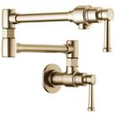 Two Lever Handle Pot Filler in Luxe Gold