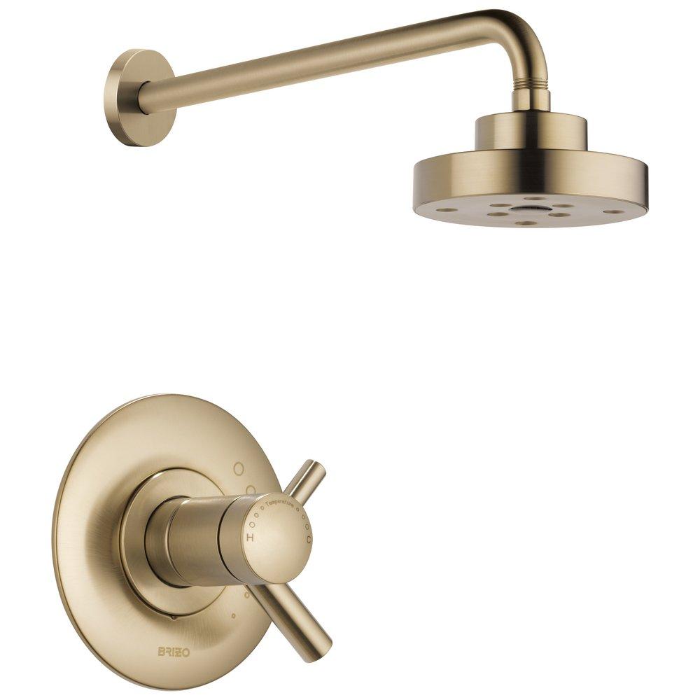 Brizo Luxe Gold Single Handle Single Function Shower Faucet (Trim Only) 