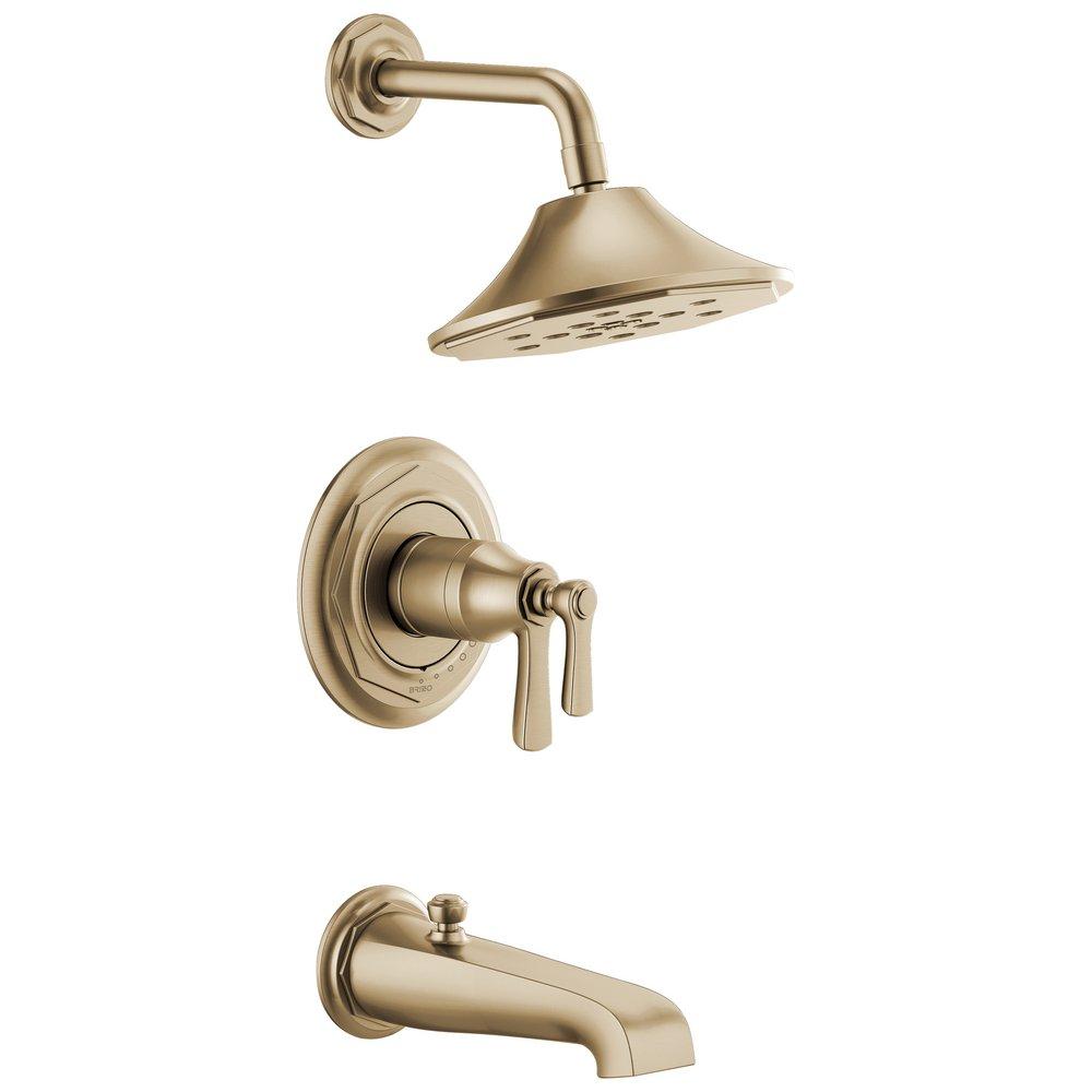 Brizo Luxe Gold Two Handle Multi Function Bathtub & Shower Faucet (Trim Only) 