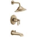 Single Handle Multi Function Bathtub & Shower Faucet in Luxe Gold (Trim Only)