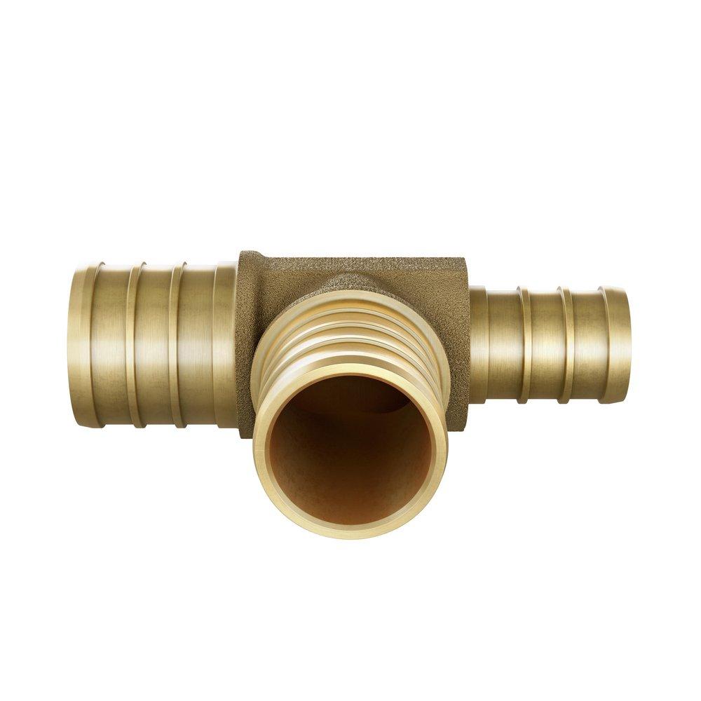 Jones Stephens Brass Brass PEX Crimp Tee 