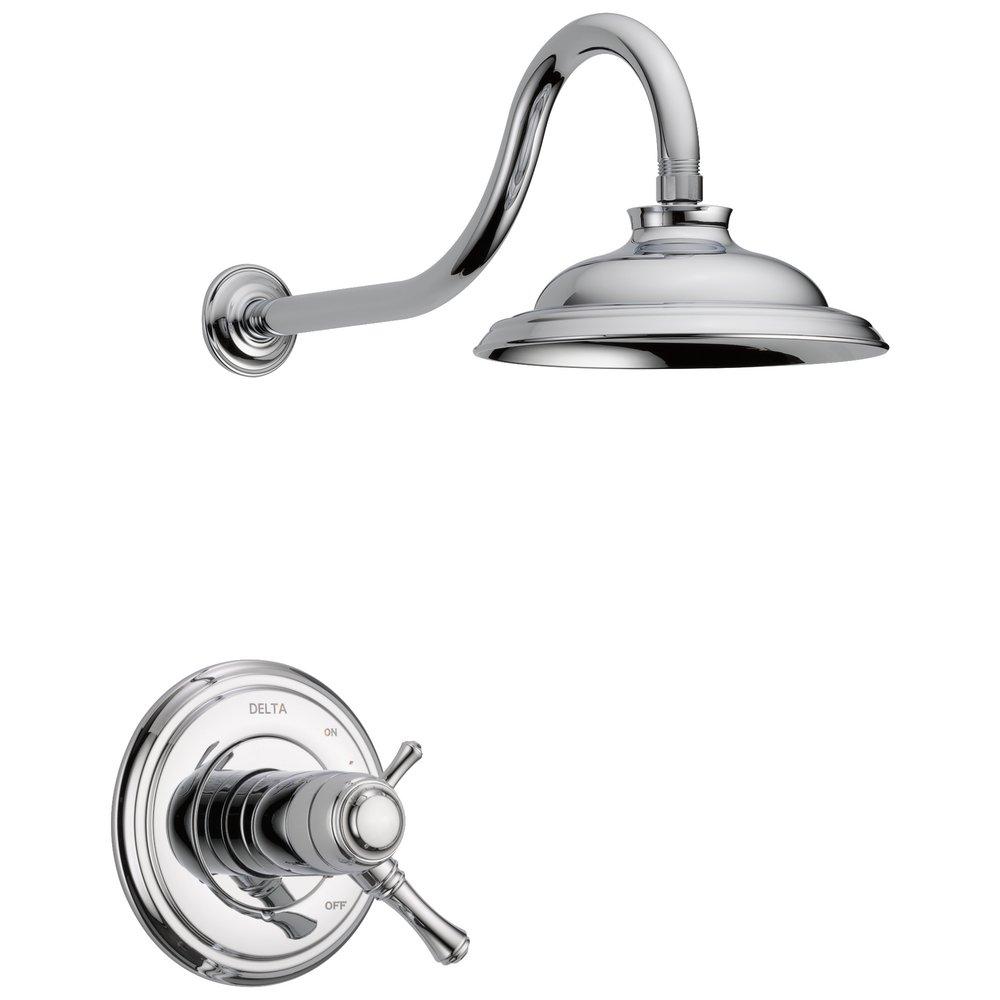 Delta Faucet Chrome Two Handle Single Function Shower Faucet (Trim Only) 