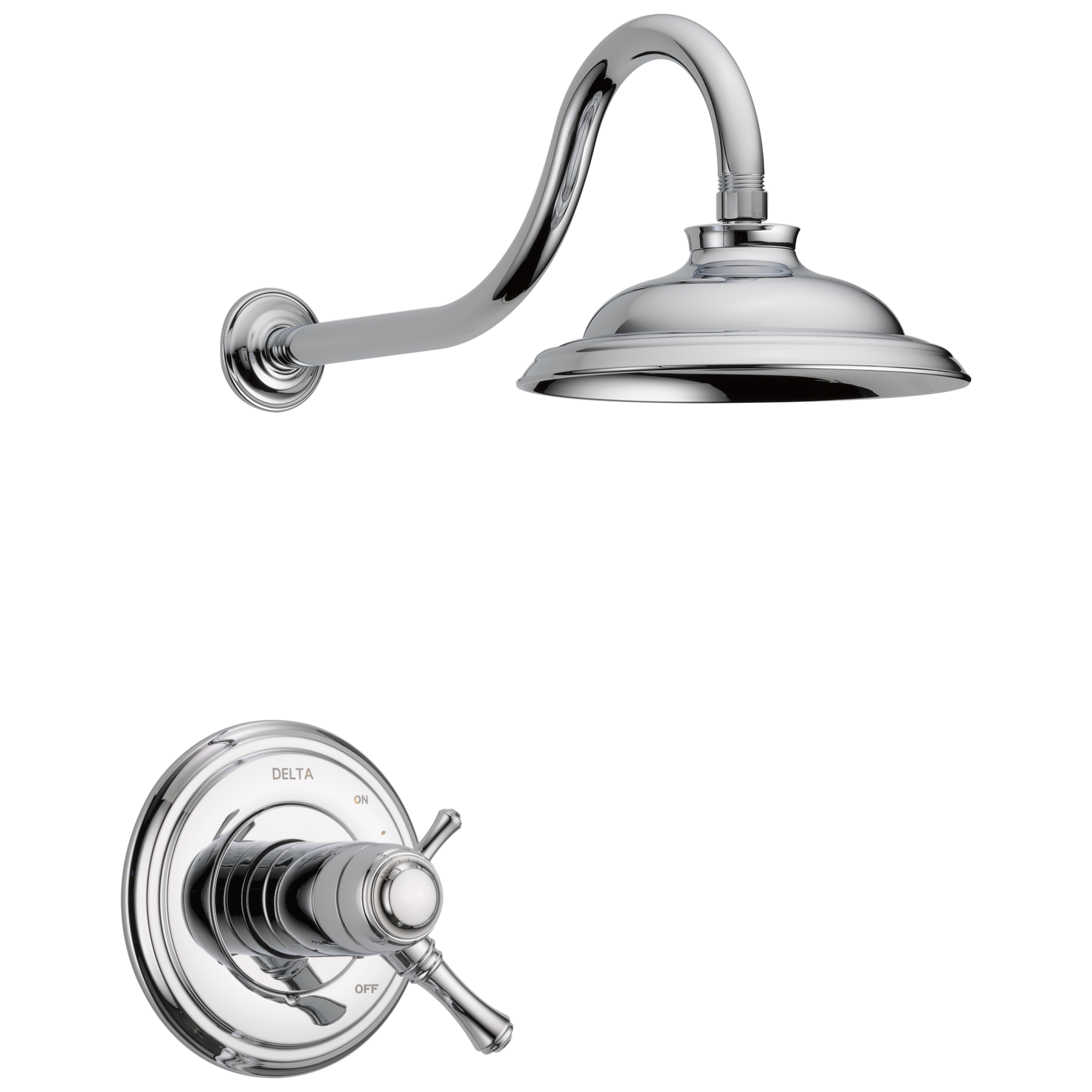Delta Faucet Chrome Two Handle Single Function Shower Faucet (Trim Only) 