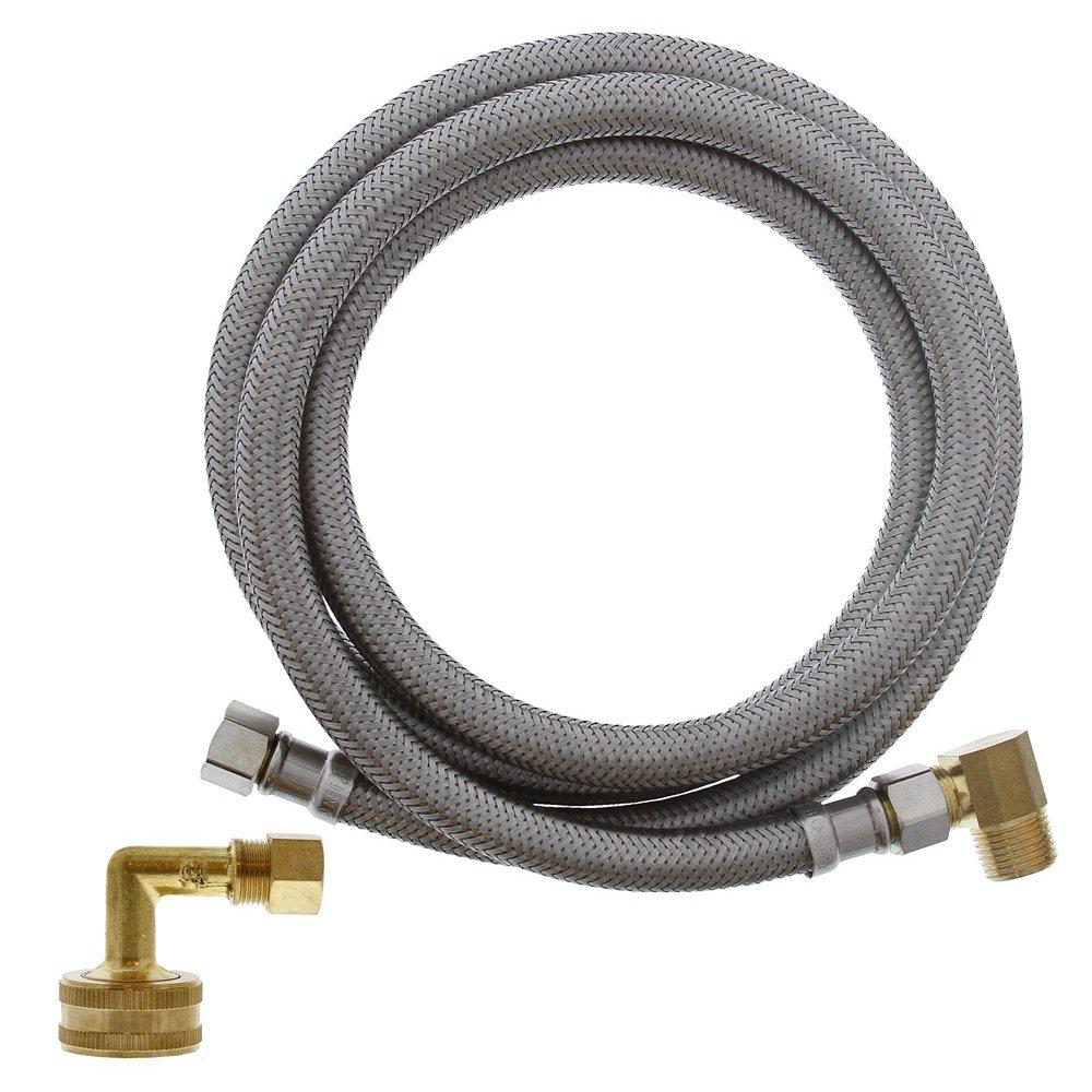 Jones Stephens Stainless Steel 3/8 in. Stainless Steel Dishwasher Flexible Water Connector 