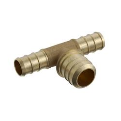 1/2 x 1/2 x 3/4 in. Brass PEX Crimp Reducing Tee