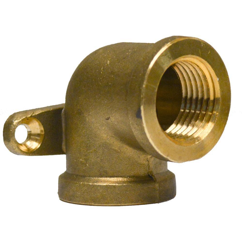 Jones Stephens FIPS 90 Degree Cast Brass Drop Ear Elbow 