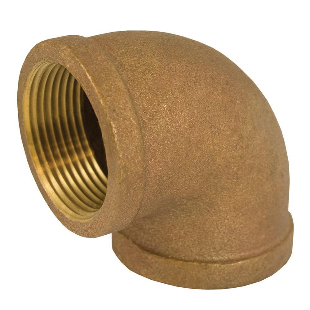 3/4 x 1/2 in. Bronze 90&deg; Elbow image number 0