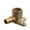 Jones Stephens Brass Brass PEX Crimp x FPT 90° Drop Ear Elbow