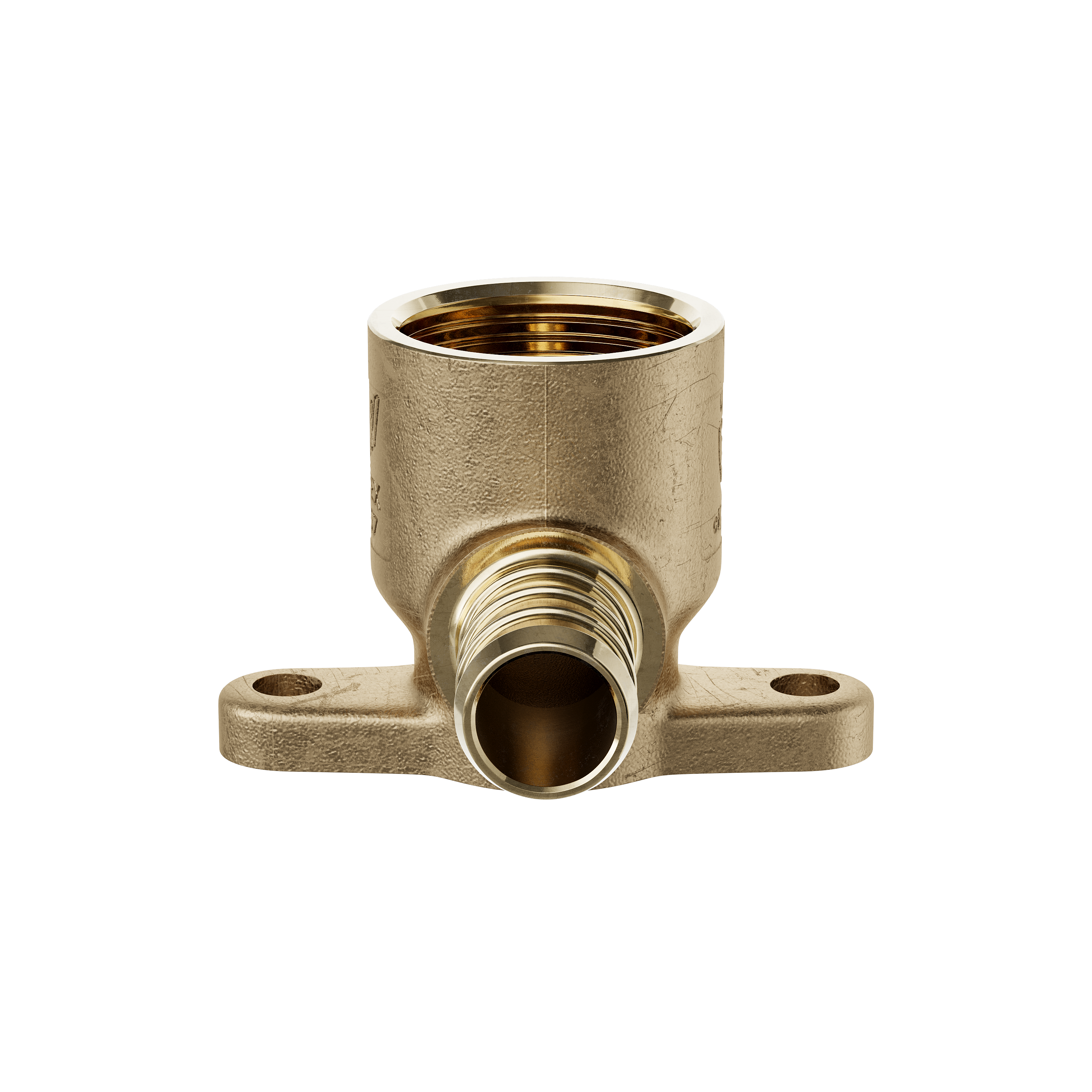 Jones Stephens Brass PEX x FIP Brass Drop Ear 90 Degree Elbow 