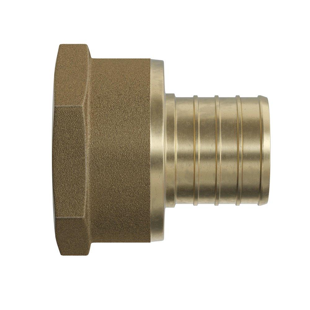 Jones Stephens Brass Brass PEX Crimp x FPT Adapter 