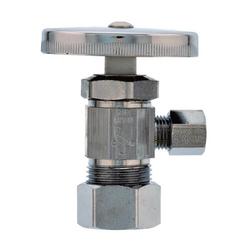 5/8 in. OD Comp x 1/4 in. OD Comp Multi-Turn Angle Supply Stop Valve in Chrome Plated