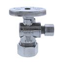 5/8 x 1/4 in. Compression Oval Angle Supply Stop Valve in Chrome