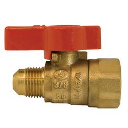 3/8 in. Flare x 1/2 in. FIP Brass Gas Ball Valve