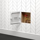 Jones Stephens White Spring Loaded Plastic Access Panel in White 