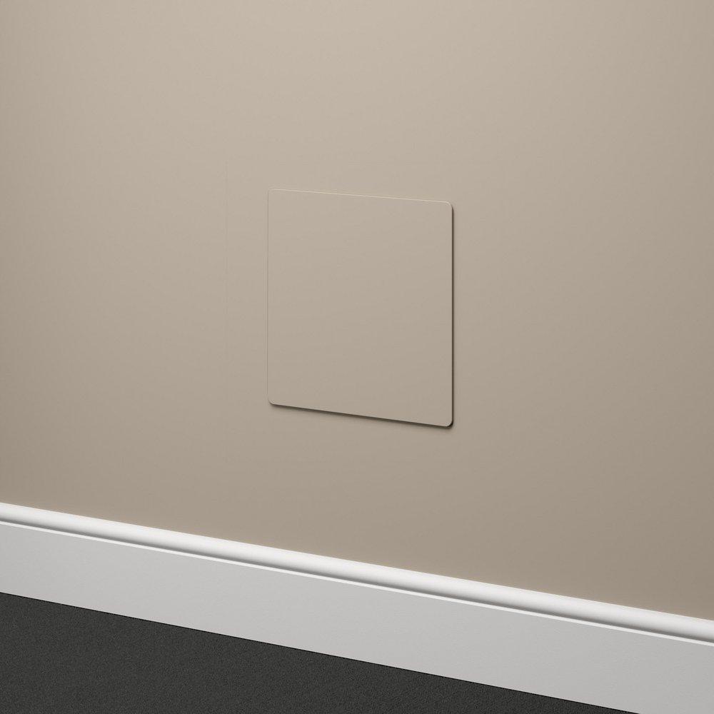 Jones Stephens White Spring Loaded Plastic Access Panel in White 
