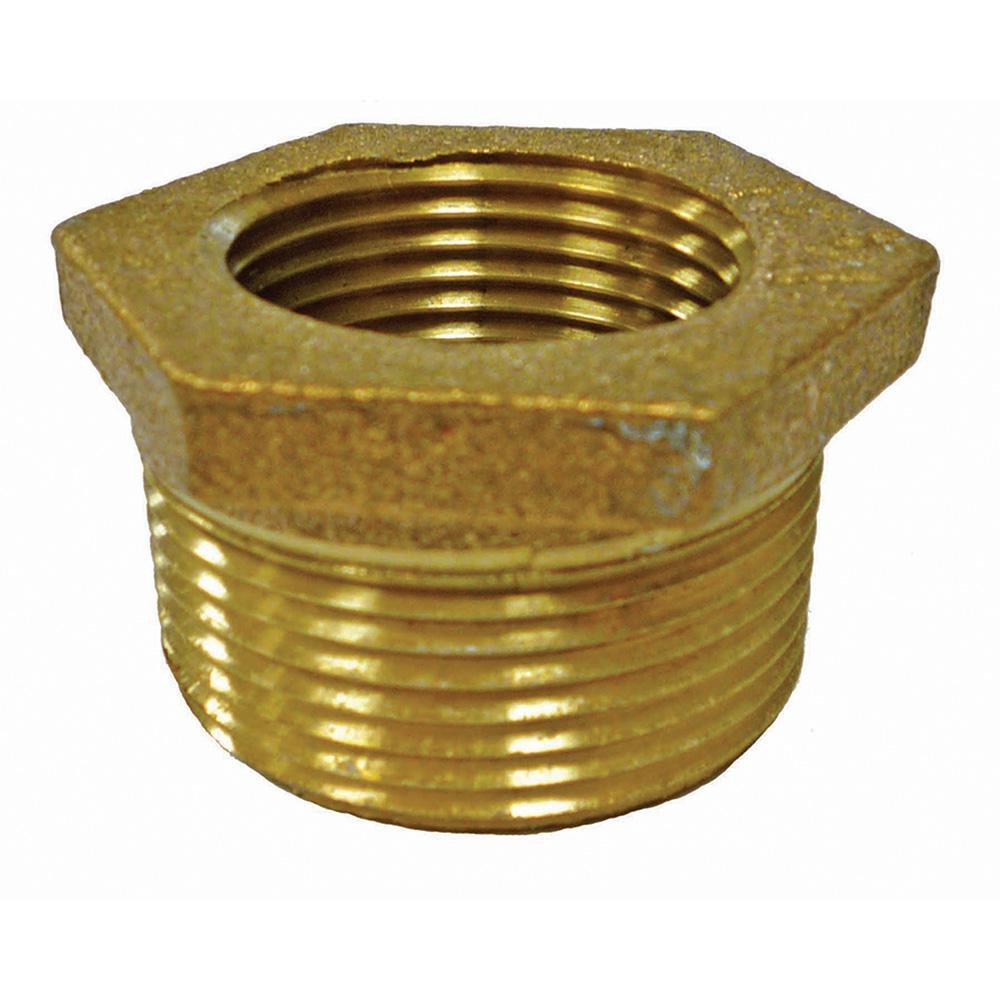 1-1/2 x 1-1/4 in. Bronze Hex Bushing image number 0
