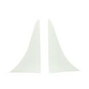 11 x 7 in. Shower Splash Guard, White (Pack of 2)