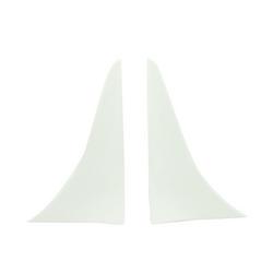 11 x 7 in. Shower Splash Guard, White (Pack of 2)