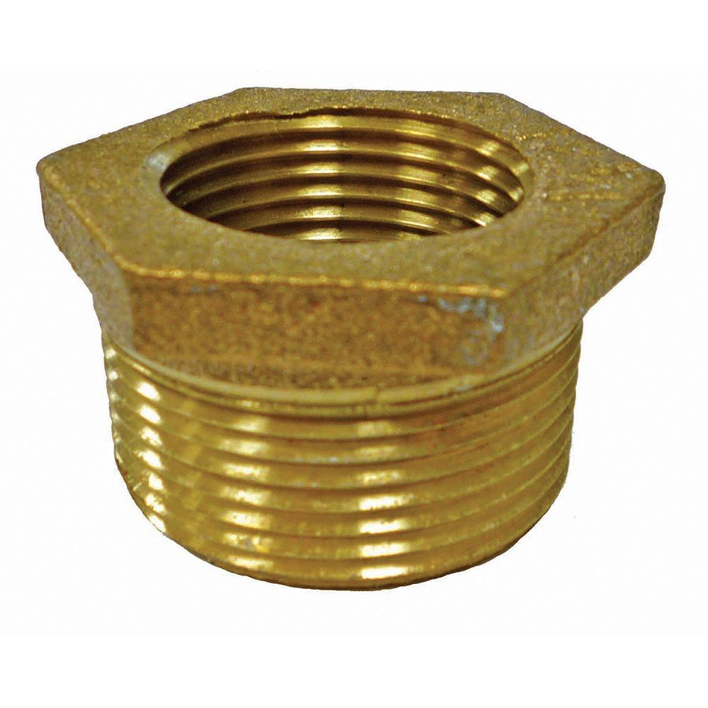 1-1/2 x 1 in. Bronze Hex Bushing image number 0