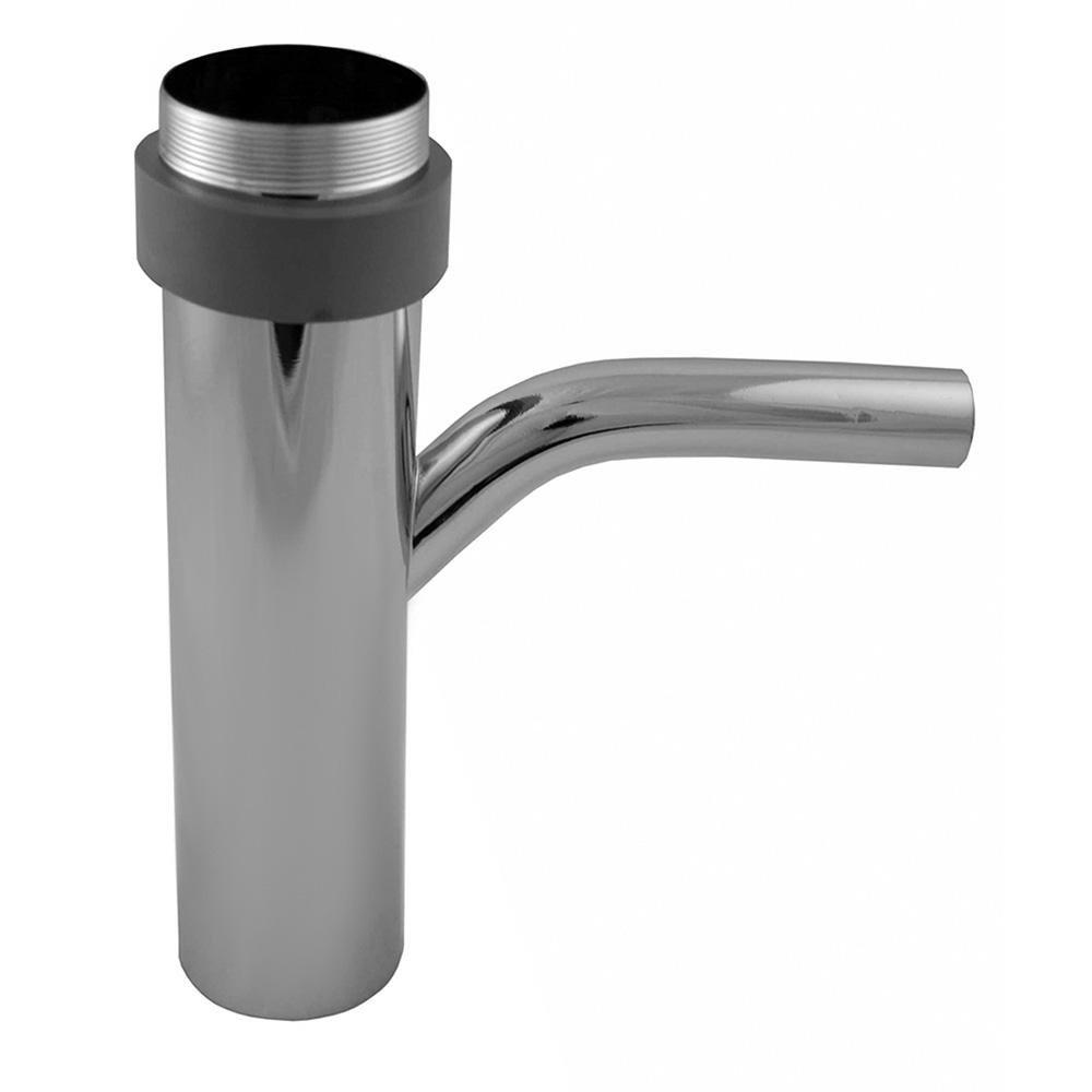 Jones Stephens Chrome Plated 22 ga Threaded Tailpiece in Chrome Plated 