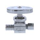 Jones Stephens Chrome Plated Barbed x OD Compression Oval Straight Supply Stop Valve in Chrome Plated 