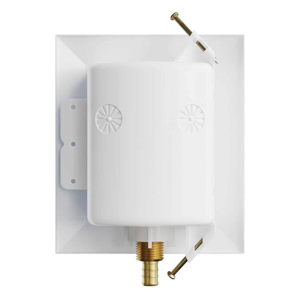 Jones Stephens White Quarter Turn Valve 1/2 in. Ice Maker Supply Box 