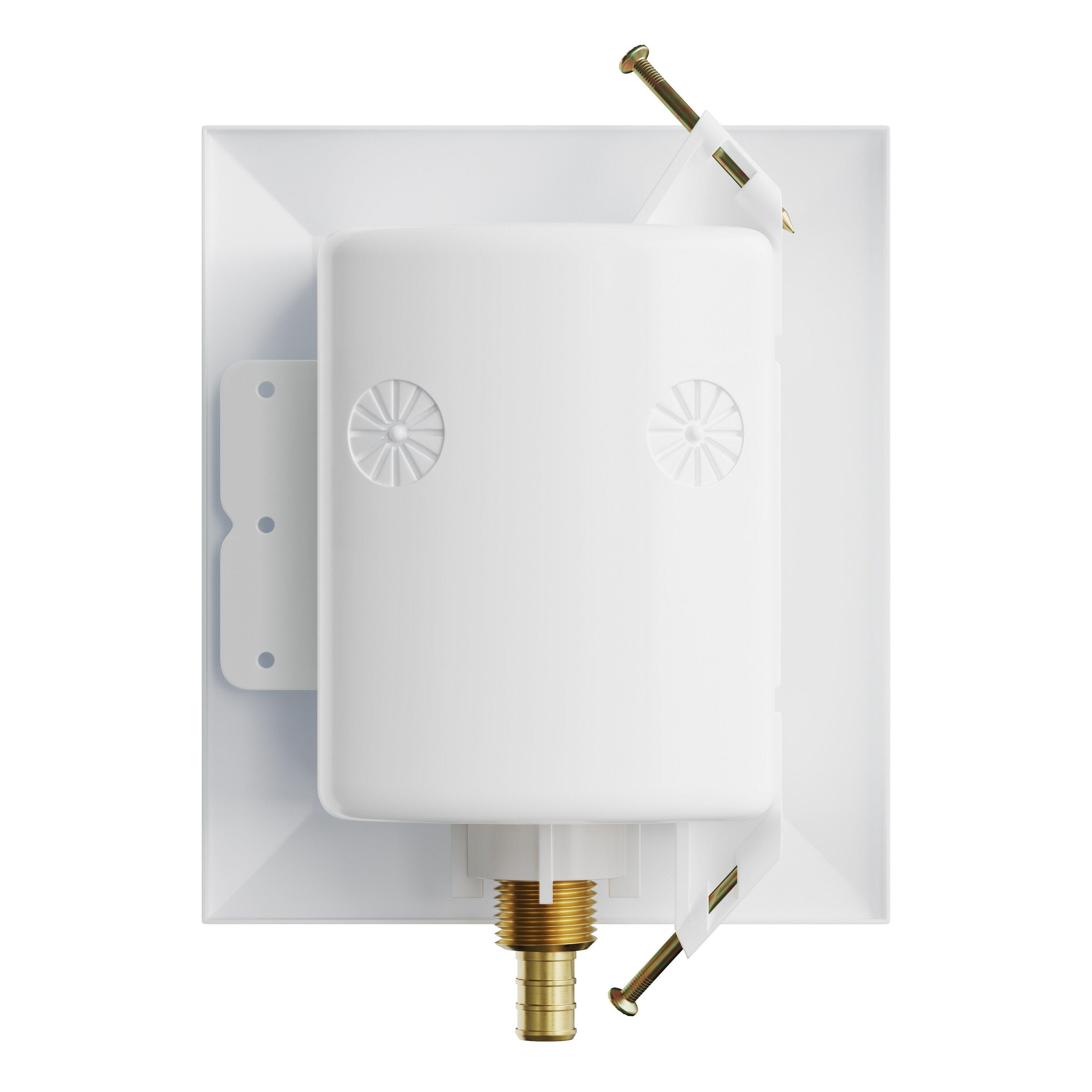 Jones Stephens White Quarter Turn Valve 1/2 in. Ice Maker Supply Box 