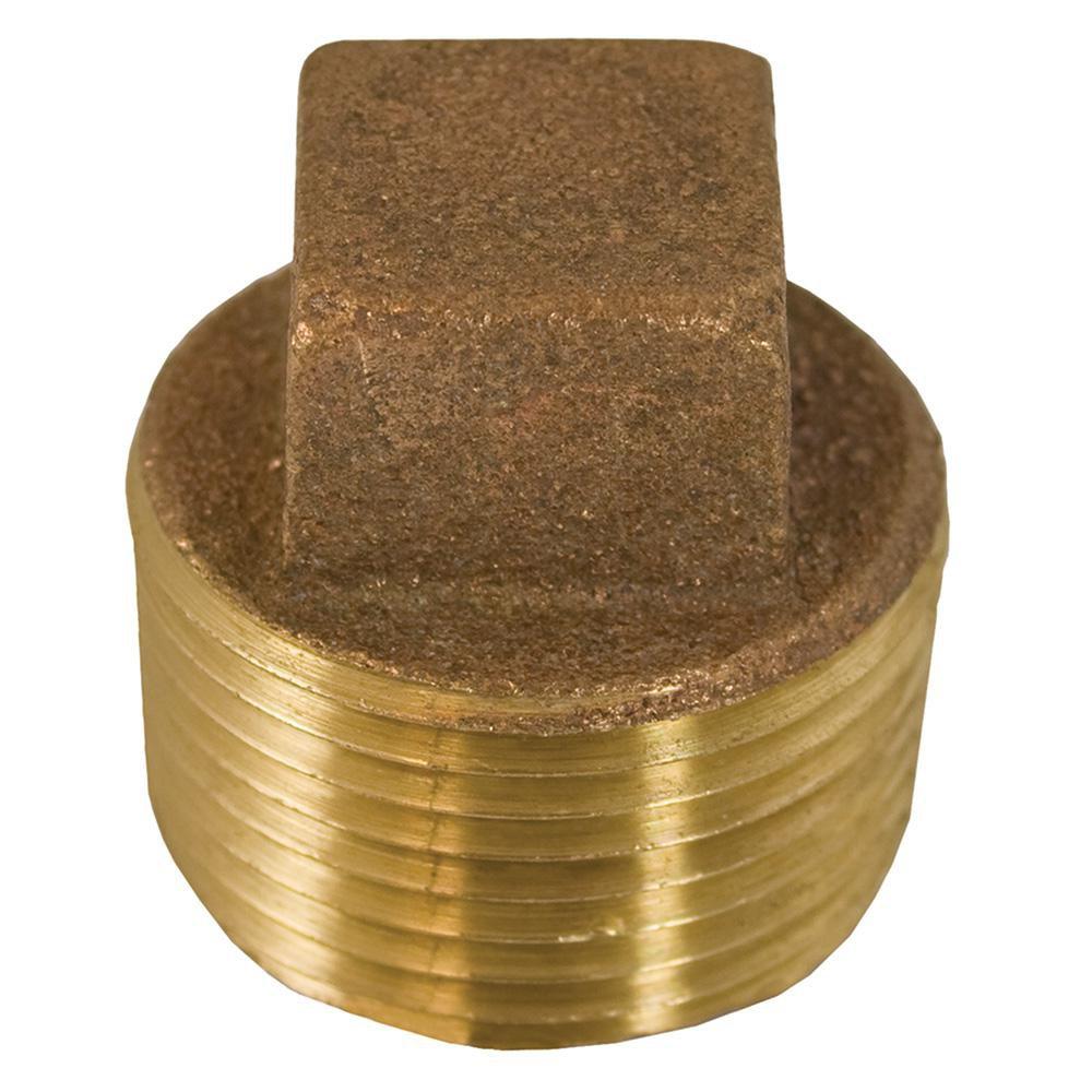 1 in. Bronze Cored Plug with Square Head image number 0