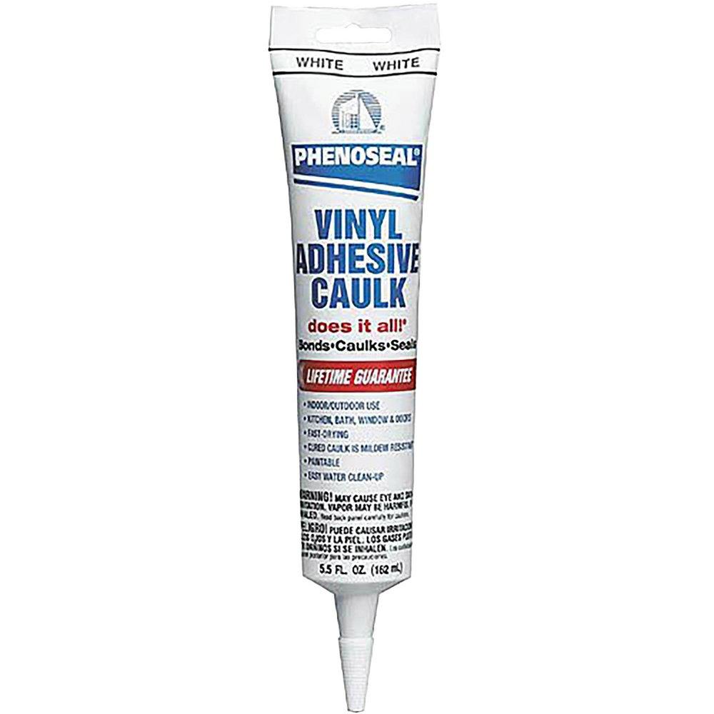 5.5 oz. Phenoseal Vinyl Adhesive Caulk in White image number 0