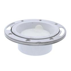 3 x 4 in. Plastic Stainless Steel PVC Closet Flange
