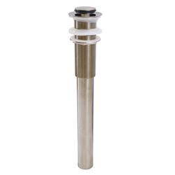 1-1/2 in. Bathroom Sink Pop-Up Drain with Overflow and Tailpiece in Brushed Nickel PVD