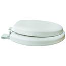 Round Closed-Front Soft Toilet Seat and Lid in White 