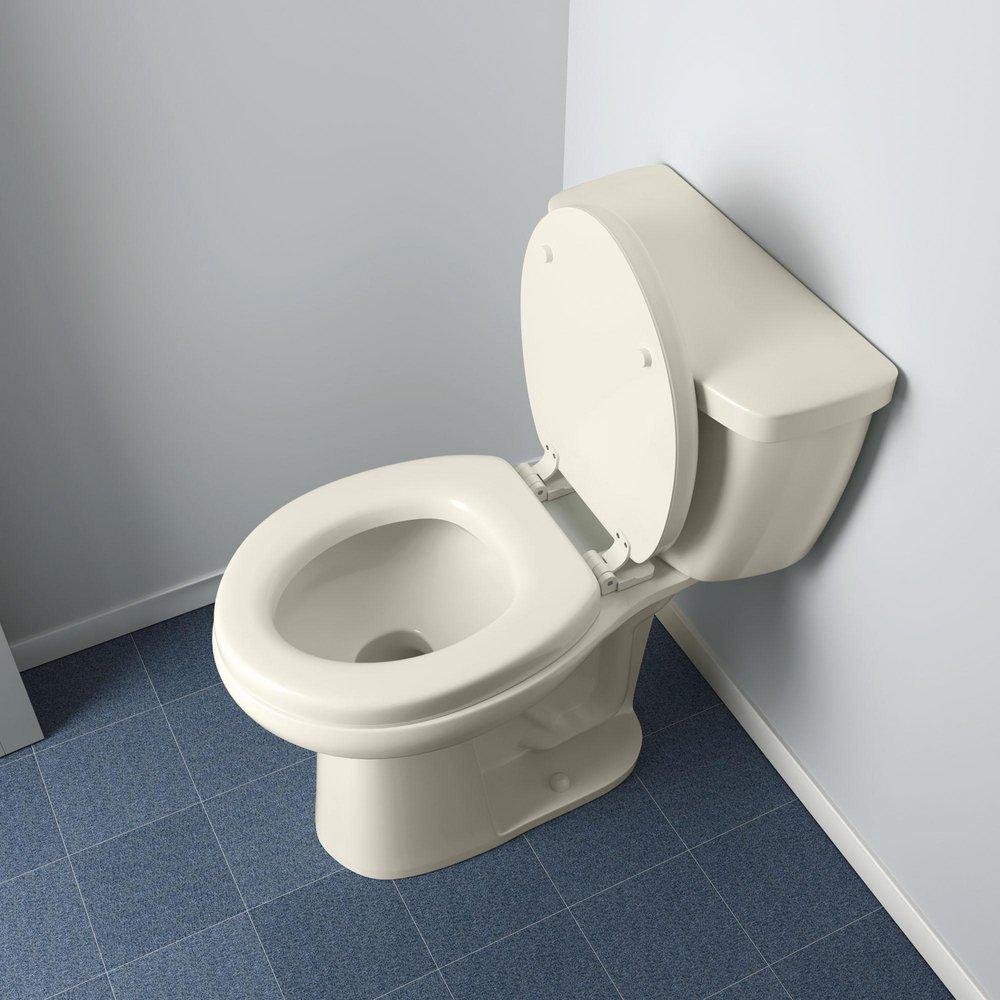 Round Closed-Front Soft Toilet Seat and Lid in Bone image number 0